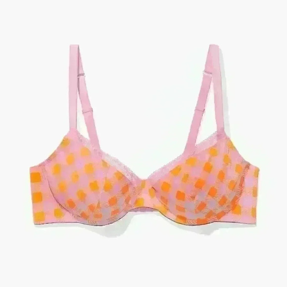 Savage X Fenty Other - 😍 NWT 😍 Savage x Fenty Gingham Remix Unlined Plunge Bra, Size 32DDD